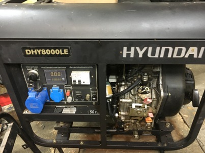 генератор Hyundai DHY8000 LE не выдает напряжения