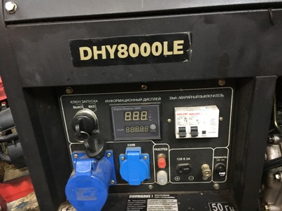 Генератор Hyundai DHY8000 LE не выдает напряжения